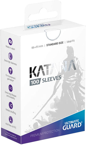 White Standard Size Card Sleeves - Ultimate Guard KATANA [100 ct]
