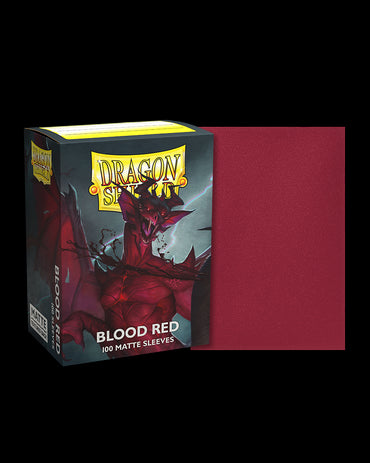 Blood Red Matte Sleeves Dragon Shield (STANDARD)