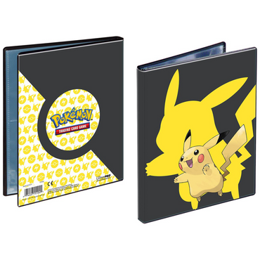 4 Pocket Binder Pikachu - Black and Yellow (2 oversized pockets included)