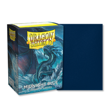 Midnight Blue Matte Sleeves Dragon Shield (STANDARD)