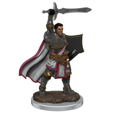 Male Human Paladin Premium Miniature - Icons of the Realms