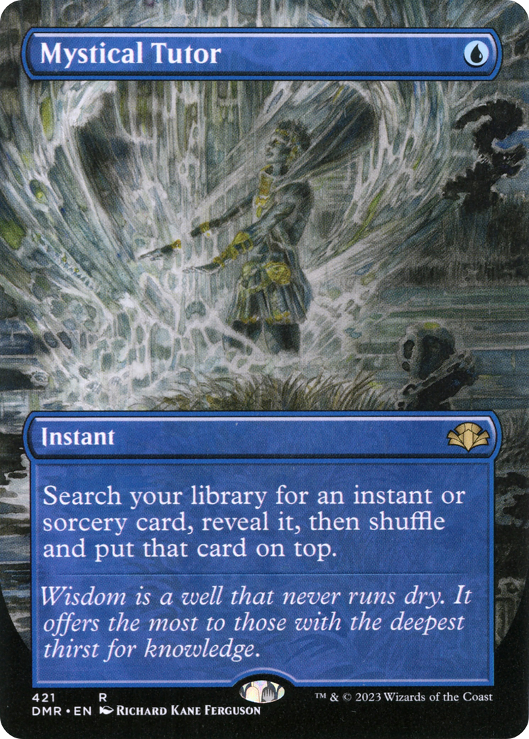 Image of Mystical Tutor (Borderless Alternate Art) [Dominaria Remastered]