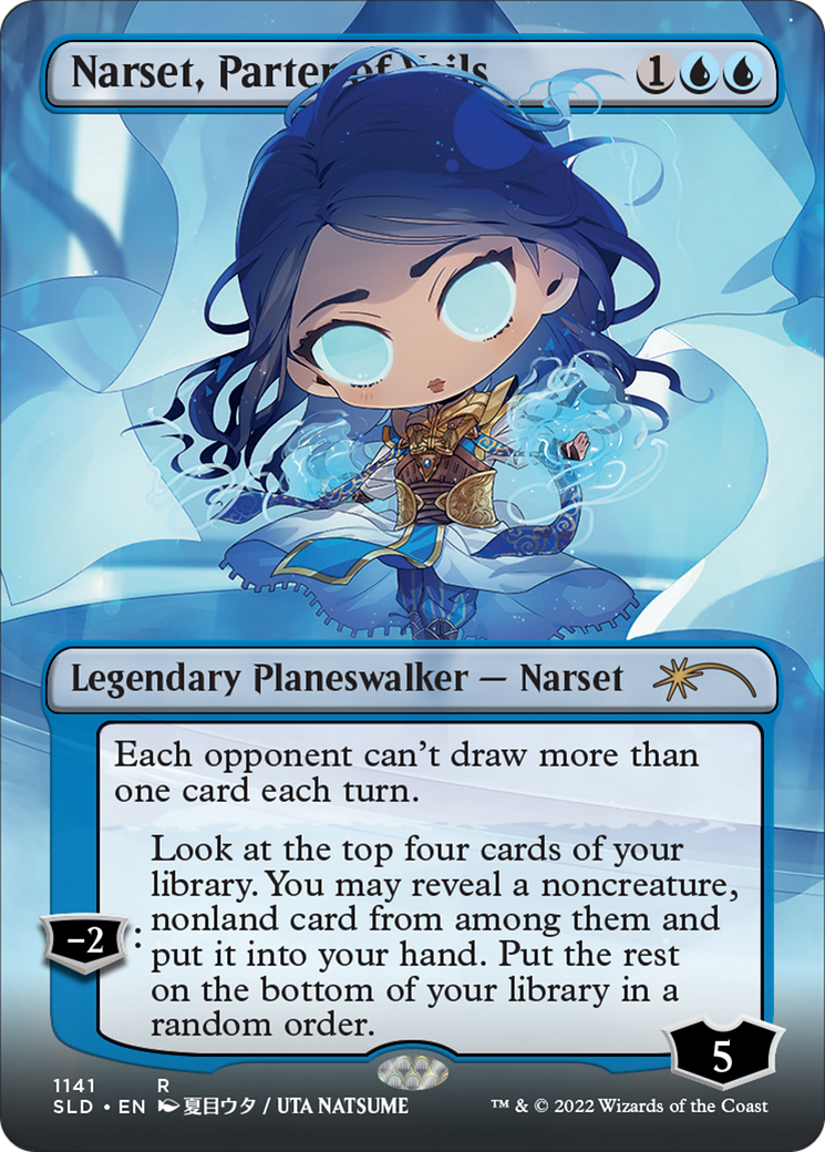 Image of Narset, Parter of Veils (Borderless) [Secret Lair Drop Series]