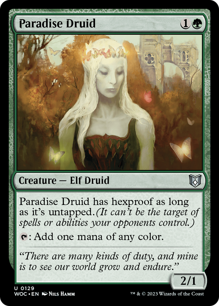 Image of Paradise Druid [Wilds of Eldraine Commander]