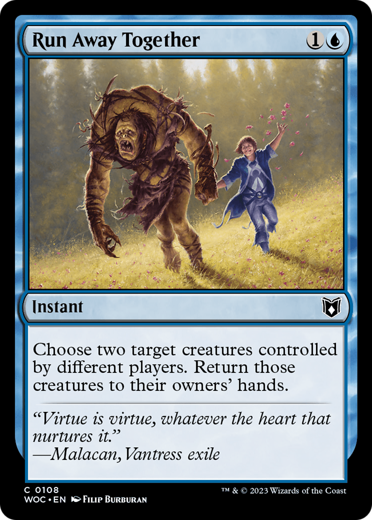 Image of Run Away Together [Wilds of Eldraine Commander]