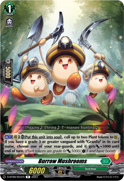 Image of Burrow Mushrooms (D-BT09/054EN) [Dragontree Invasion]