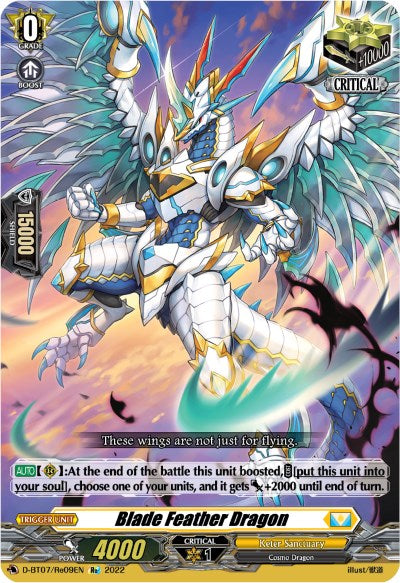 Image of Blade Feather Dragon (D-BT07/Re09EN) [Raging Flames Against Emerald Storm]