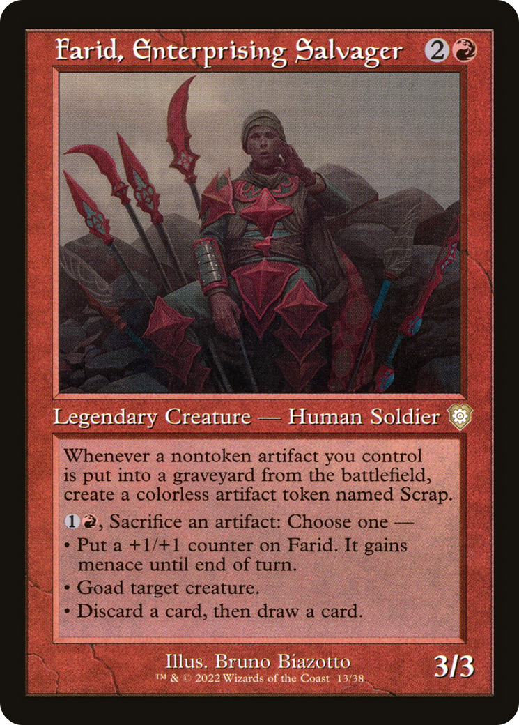 Image of Farid, Enterprising Salvager (Retro) [The Brothers' War Commander]