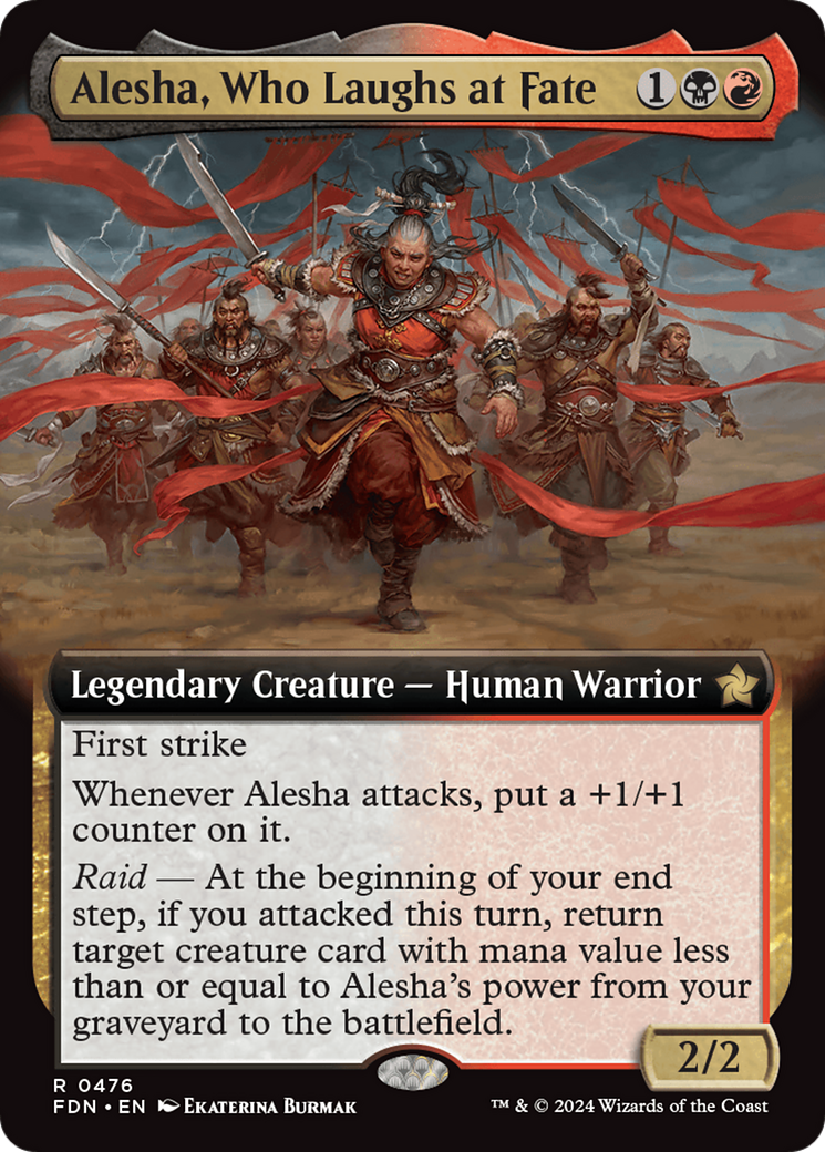 Image of Alesha, Who Laughs at Fate (Extended Art) [Foundations]