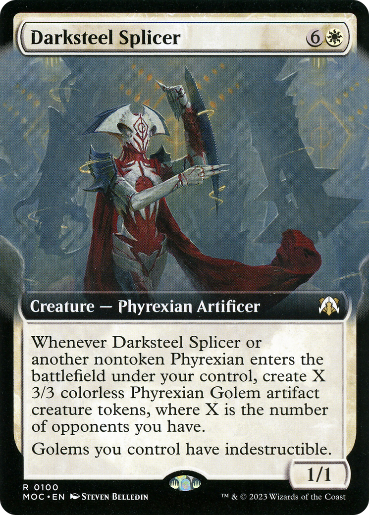 Image of Darksteel Splicer (Extended Art) [March of the Machine Commander]