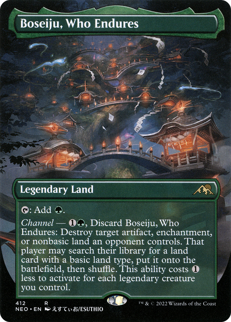 Image of Boseiju, Who Endures (Borderless Alternate Art) [Kamigawa: Neon Dynasty]