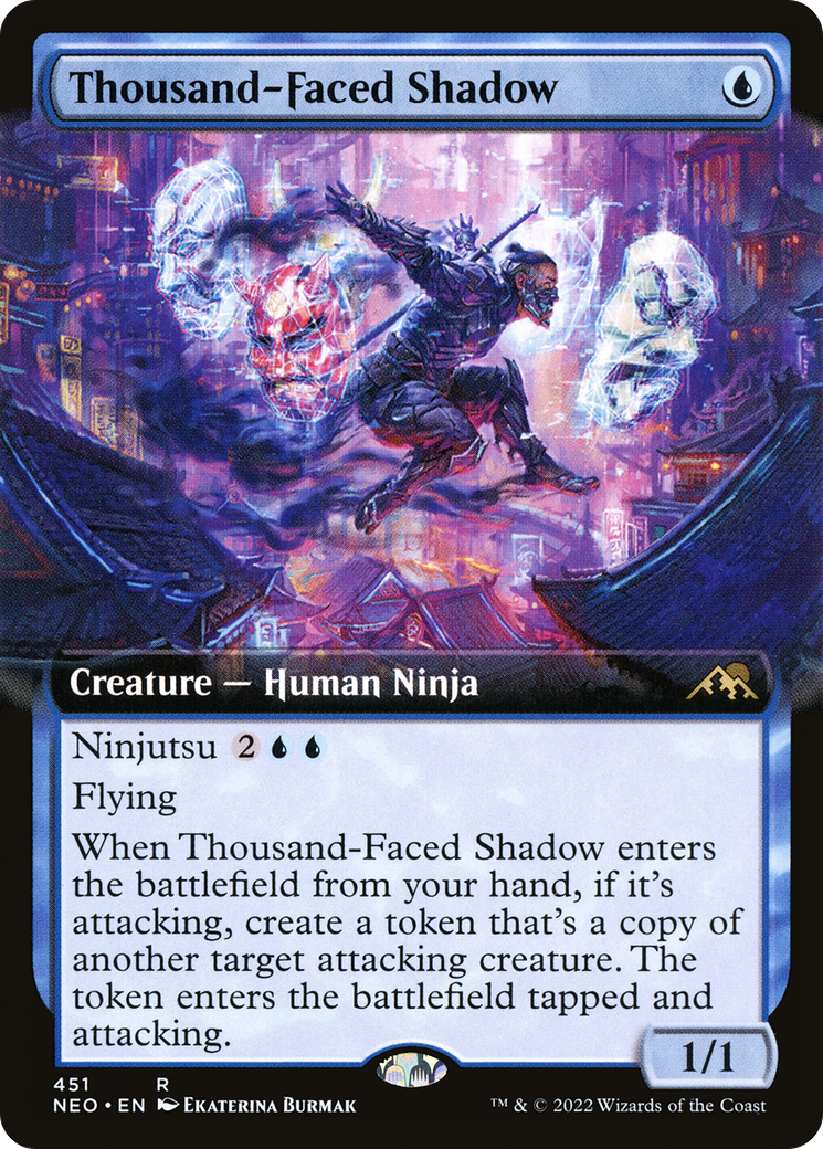 Image of Thousand-Faced Shadow (Extended Art) [Kamigawa: Neon Dynasty]