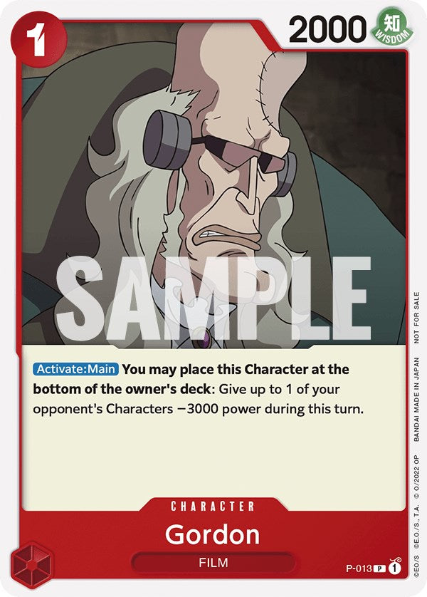 Image of Gordon (One Piece Film Red) [One Piece Promotion Cards]