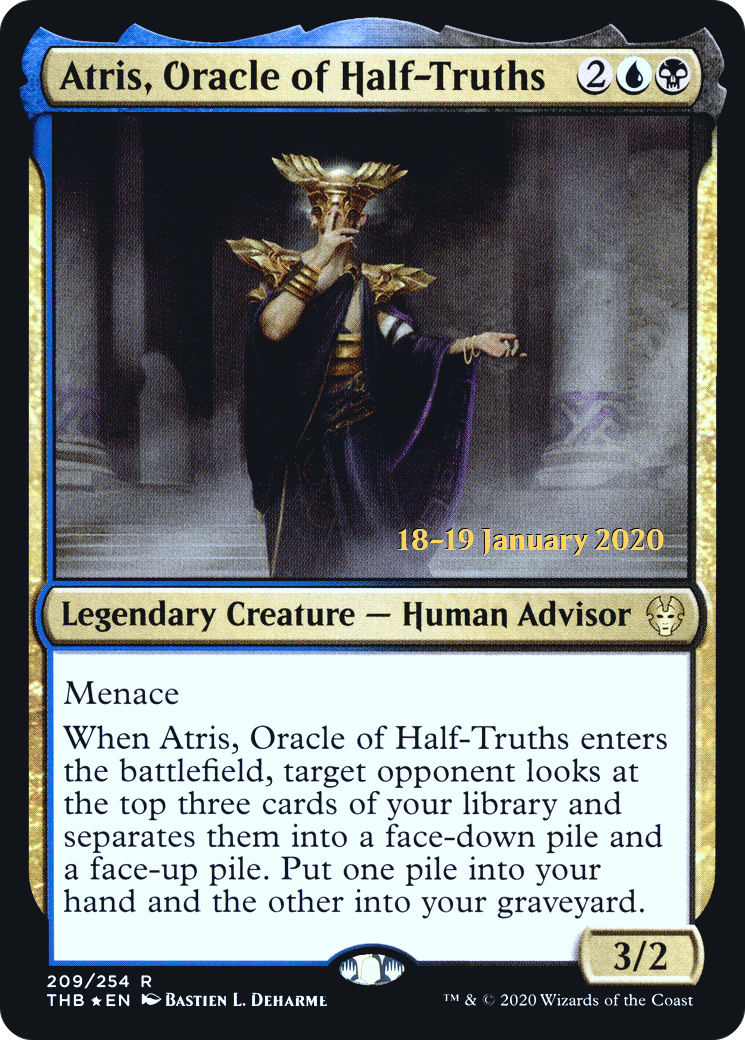 Image of Atris, Oracle of Half-Truths [Theros Beyond Death Prerelease Promos]