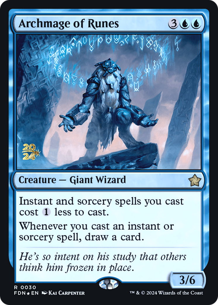 Image of Archmage of Runes [Foundations Prerelease Promos]