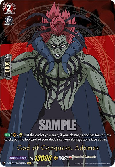 Image of God of Conquest, Adamas (D-TB02/RGR68EN) [Record of Ragnarok]