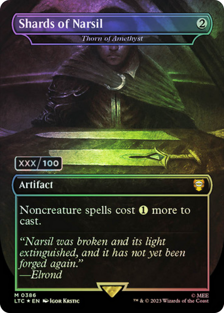 Image of Shards of Narsil - Thorn of Amethyst (Serialized) [The Lord of the Rings: Tales of Middle-Earth Commander]