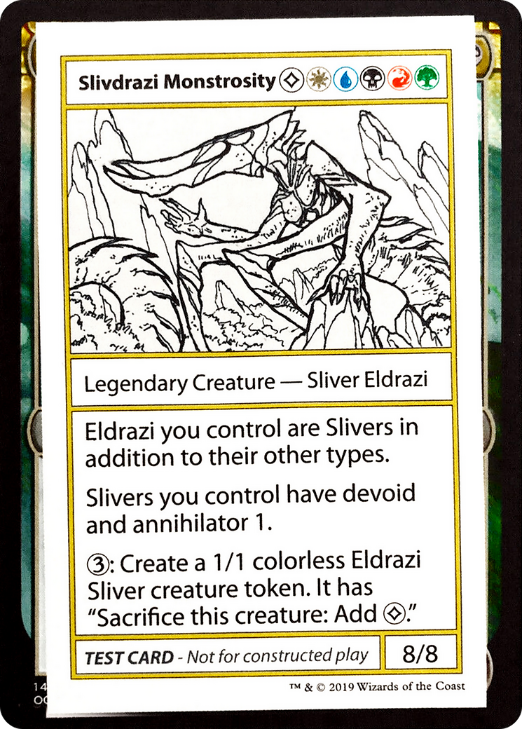 Image of Slivdrazi Monstrosity (2021 Edition) [Mystery Booster Playtest Cards]