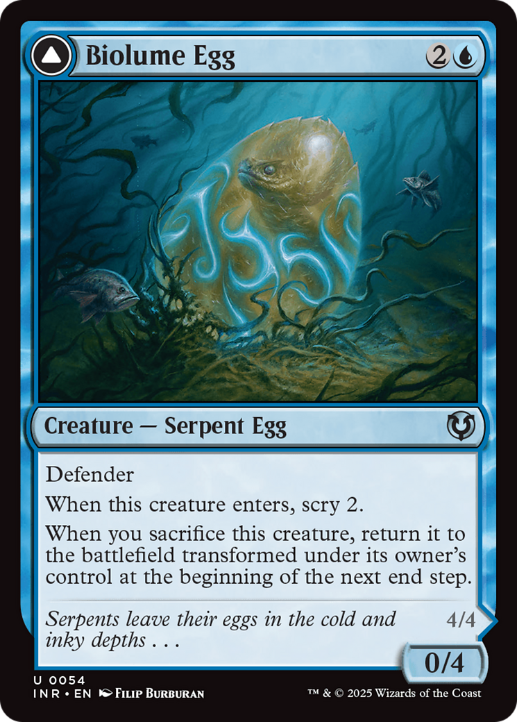Image of Biolume Egg // Biolume Serpent [Innistrad Remastered]