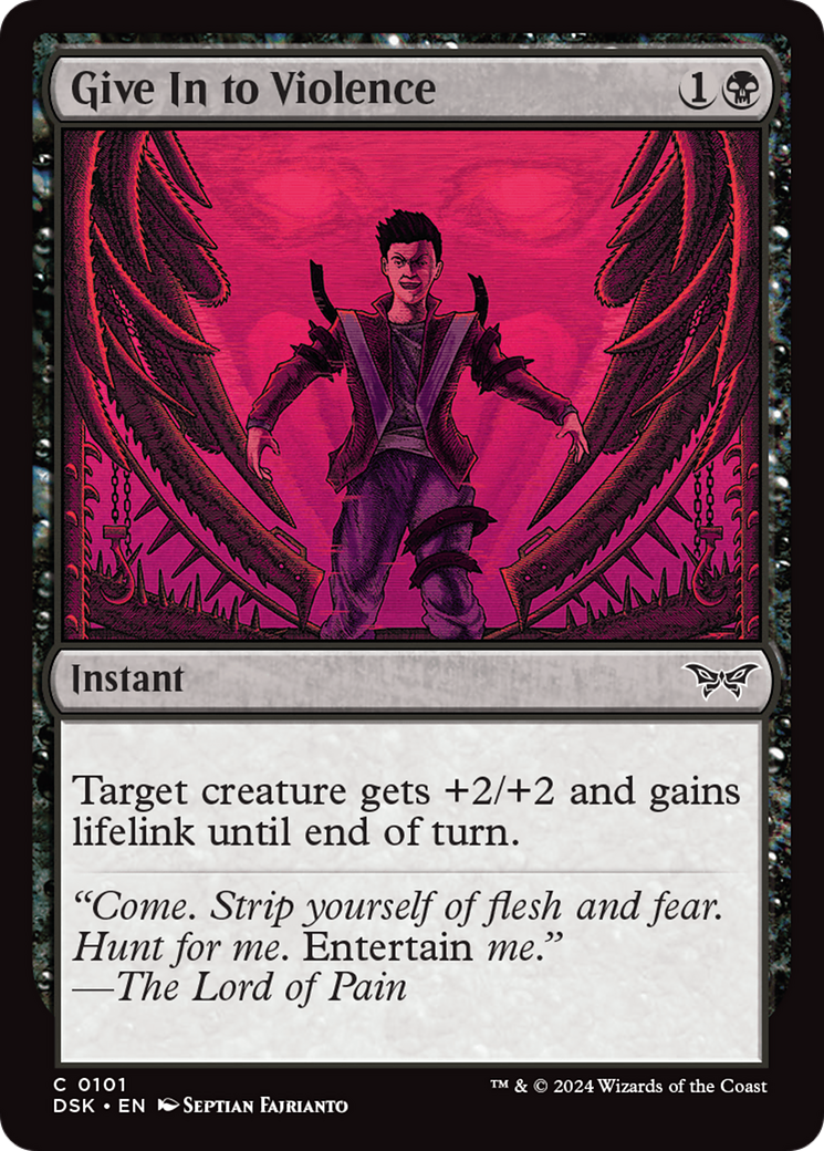 Image of Give In to Violence [Duskmourn: House of Horror]