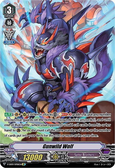 Image of Gunwild Wolf (V-EB09/SP08EN) [The Raging Tactics]