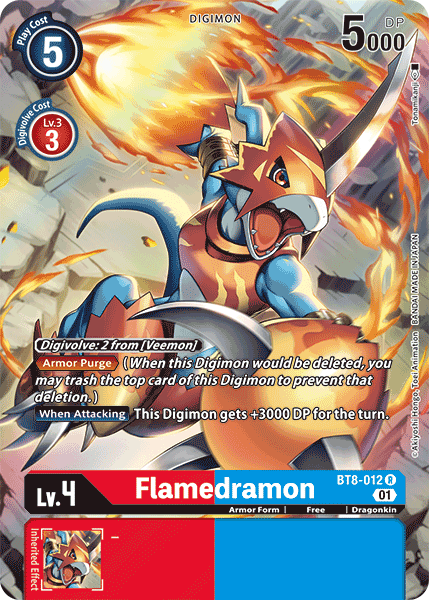 Image of Flamedramon [BT8-012] (Alternate Art) [New Awakening]