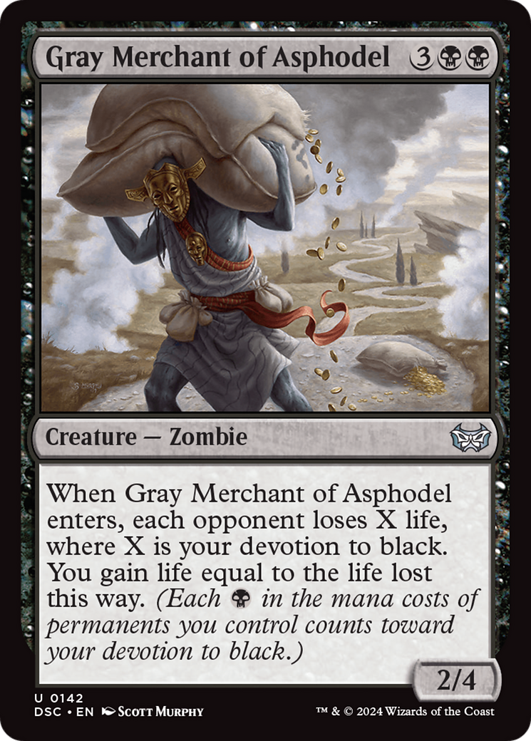 Image of Gray Merchant of Asphodel [Duskmourn: House of Horror Commander]