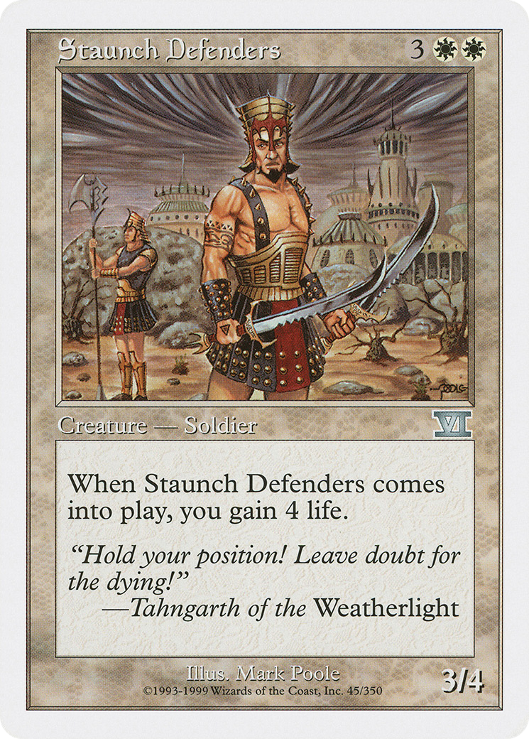 Image of Staunch Defenders [Classic Sixth Edition]