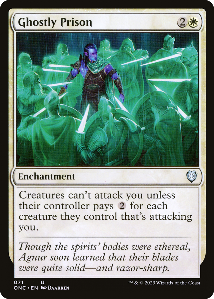 Image of Ghostly Prison [Phyrexia: All Will Be One Commander]