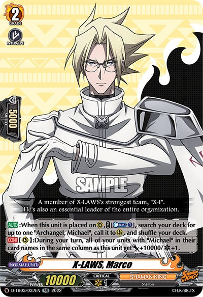 Image of X-LAWS, Marco (D-TB03/037EN) [Shaman King]