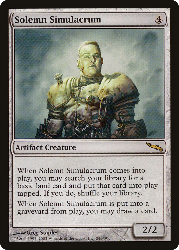 Image of Solemn Simulacrum [Mirrodin]