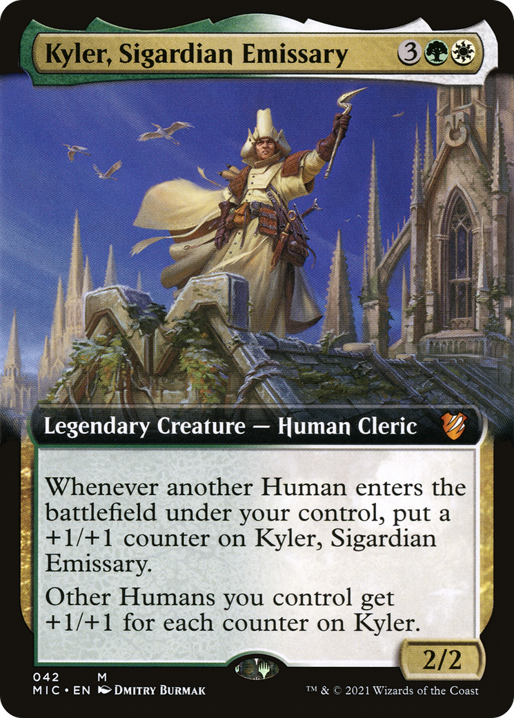 Image of Kyler, Sigardian Emissary (Extended Art) [Innistrad: Midnight Hunt Commander]