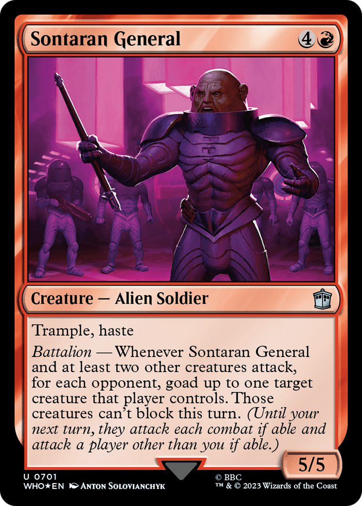 Image of Sontaran General (Surge Foil) [Doctor Who]