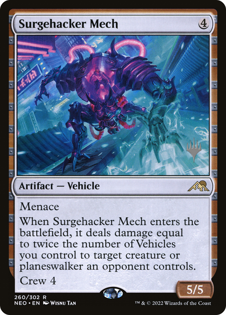 Image of Surgehacker Mech (Promo Pack) [Kamigawa: Neon Dynasty Promos]