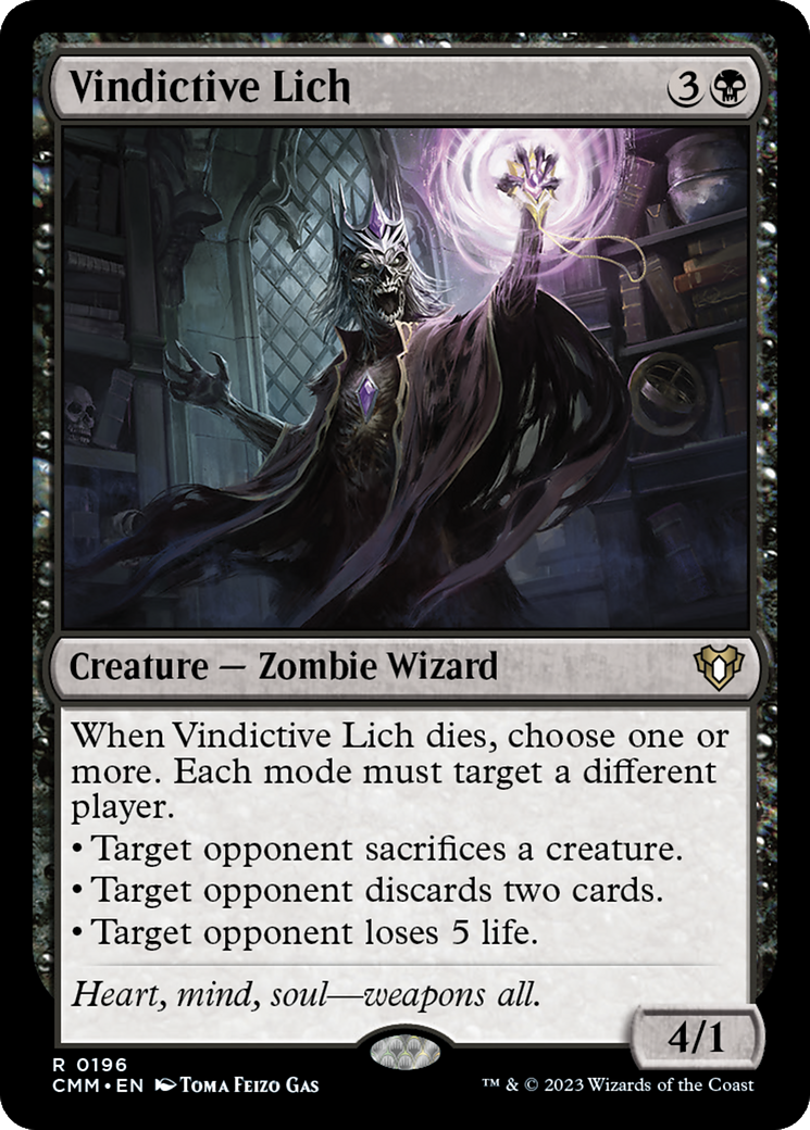 Image of Vindictive Lich [Commander Masters]