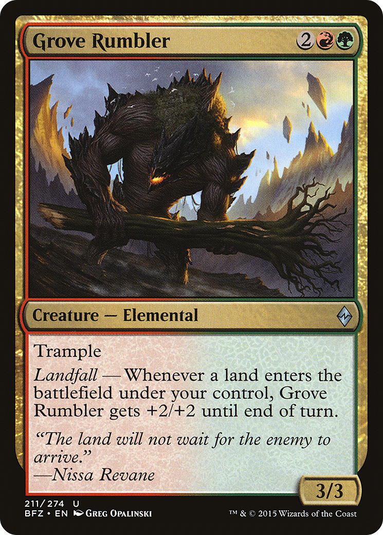 Image of Grove Rumbler [Battle for Zendikar]