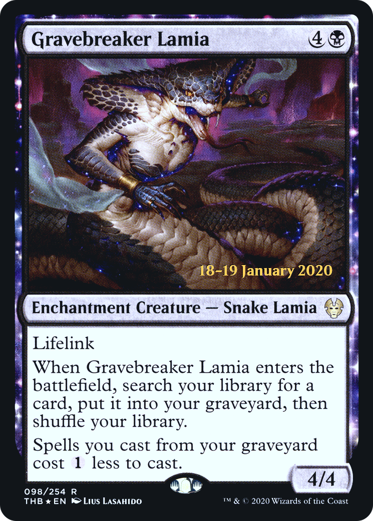 Image of Gravebreaker Lamia [Theros Beyond Death Prerelease Promos]