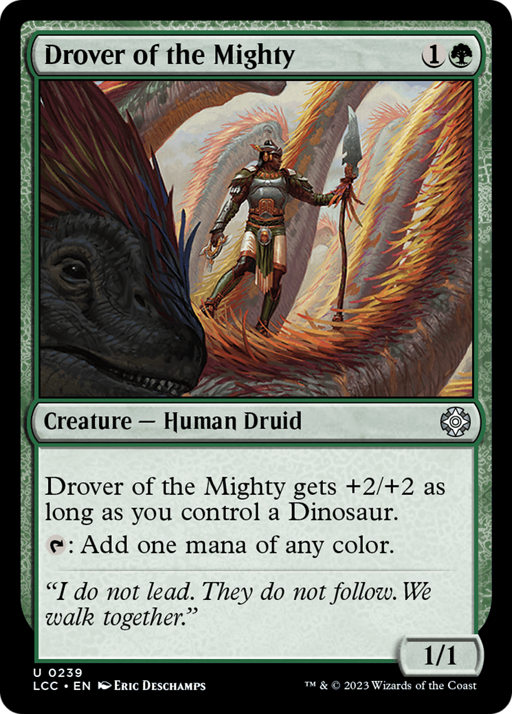 Image of Drover of the Mighty [The Lost Caverns of Ixalan Commander]