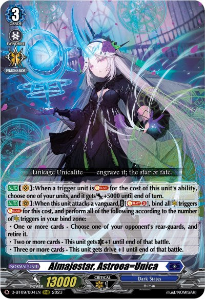 Image of Almajestar, Astroea=Unica (D-BT09/004EN) [Dragontree Invasion]