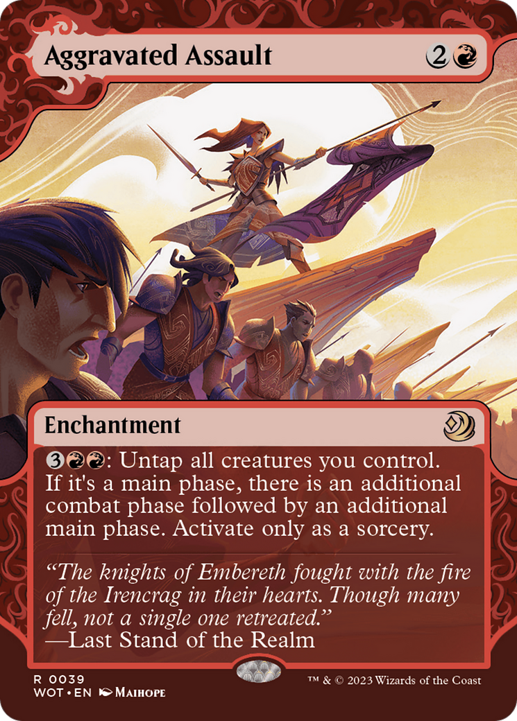 Image of Aggravated Assault [Wilds of Eldraine: Enchanting Tales]