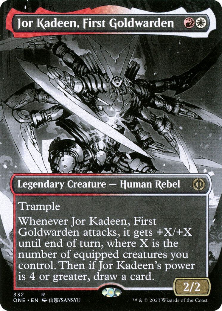 Image of Jor Kadeen, First Goldwarden (Borderless Manga) [Phyrexia: All Will Be One]