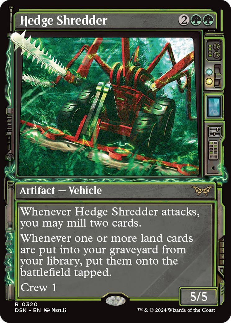 Image of Hedge Shredder (Showcase) [Duskmourn: House of Horror]
