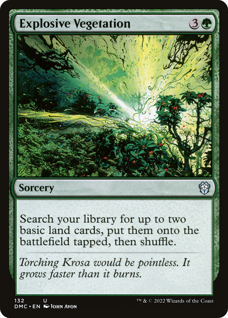 Image of Explosive Vegetation [Dominaria United Commander]