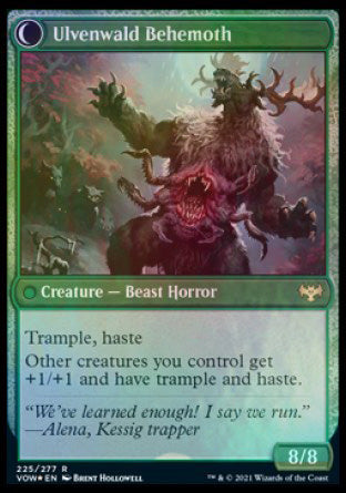 Image of Ulvenwald Oddity // Ulvenwald Behemoth [Innistrad: Crimson Vow Prerelease Promos]