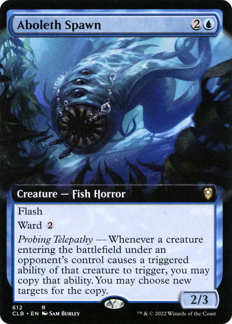 Image of Aboleth Spawn (Extended Art) [Commander Legends: Battle for Baldur's Gate]