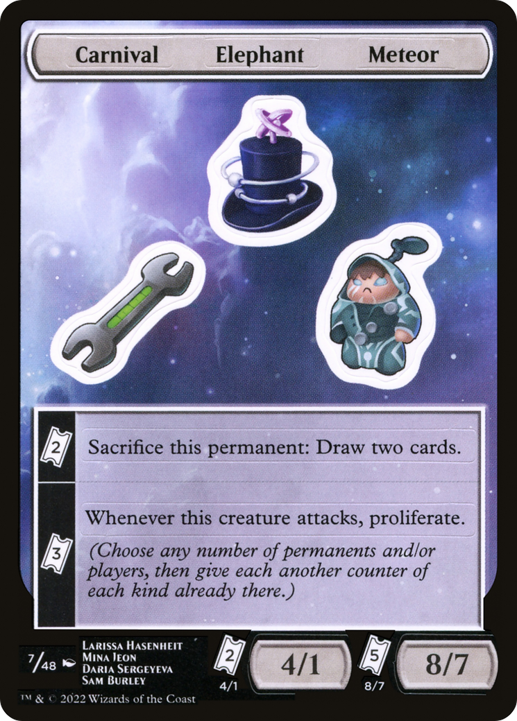 Image of Carnival Elephant Meteor [Unfinity Stickers]