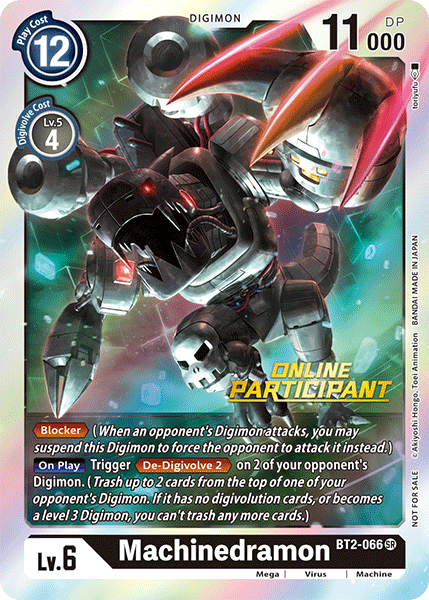 Image of Machinedramon [BT2-066] (Online Participant) [Release Special Booster Ver.1.0 Promos]
