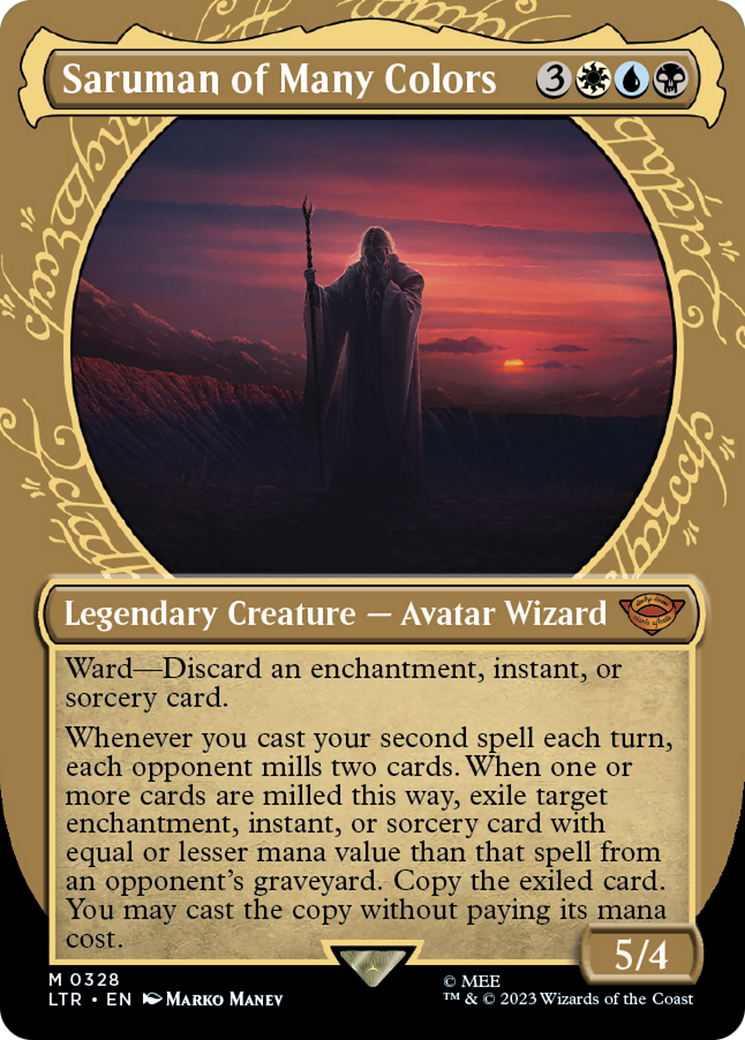 Image of Saruman of Many Colors (Showcase Ring Frame) [The Lord of the Rings: Tales of Middle-Earth]