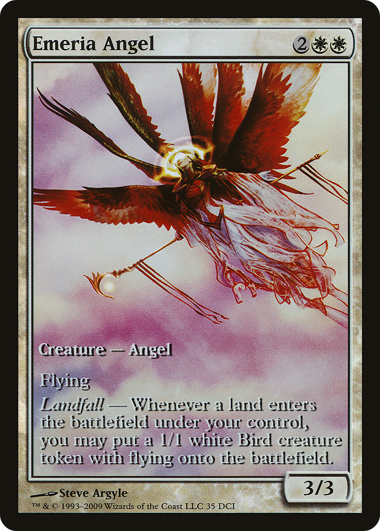 Image of Emeria Angel (Game Day) (Extended Art) [Zendikar Promos]