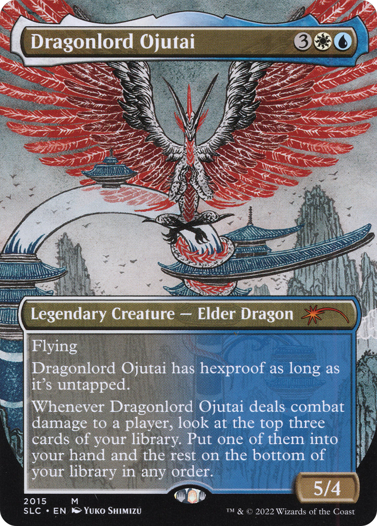 Image of Dragonlord Ojutai (Borderless) [Secret Lair Countdown Kit]